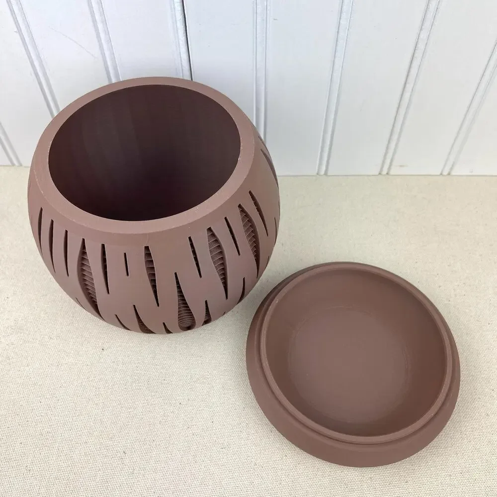 Modern Geometric Planter, Split Planter Pot, Cutout Design, Indoor Flower Pot